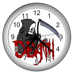 Death - Halloween Wall Clocks (silver) 