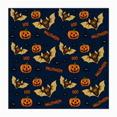 Bat, Pumpkin And Spider Pattern Medium Glasses Cloth by Valentinaart