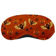 Bat, Pumpkin And Spider Pattern Sleeping Masks by Valentinaart