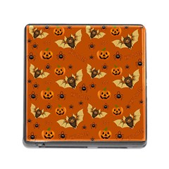 Bat, pumpkin and spider pattern Memory Card Reader (Square)