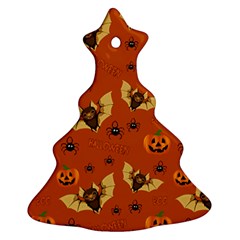 Bat, pumpkin and spider pattern Ornament (Christmas Tree) 