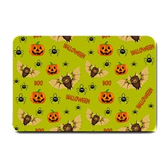 Bat, pumpkin and spider pattern Small Doormat 