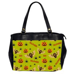 Bat, pumpkin and spider pattern Office Handbags (2 Sides) 