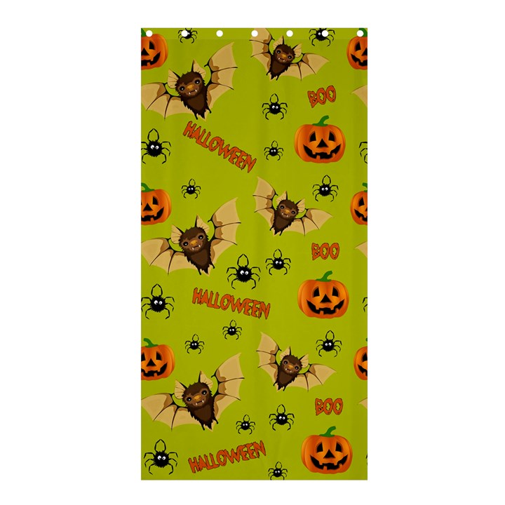 Bat, pumpkin and spider pattern Shower Curtain 36  x 72  (Stall) 