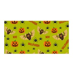 Bat, pumpkin and spider pattern Satin Wrap