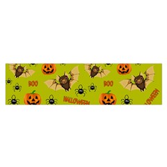 Bat, Pumpkin And Spider Pattern Satin Scarf (oblong) by Valentinaart