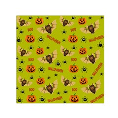 Bat, pumpkin and spider pattern Small Satin Scarf (Square)