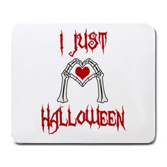 I Just Love Halloween Large Mousepads by Valentinaart