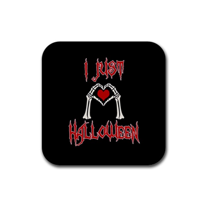 I just love Halloween Rubber Square Coaster (4 pack) 