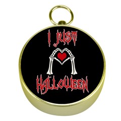 I Just Love Halloween Gold Compasses by Valentinaart