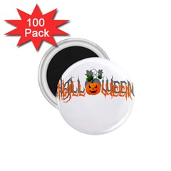 Halloween 1 75  Magnets (100 Pack)  by Valentinaart