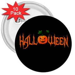 Halloween 3  Buttons (10 Pack)  by Valentinaart