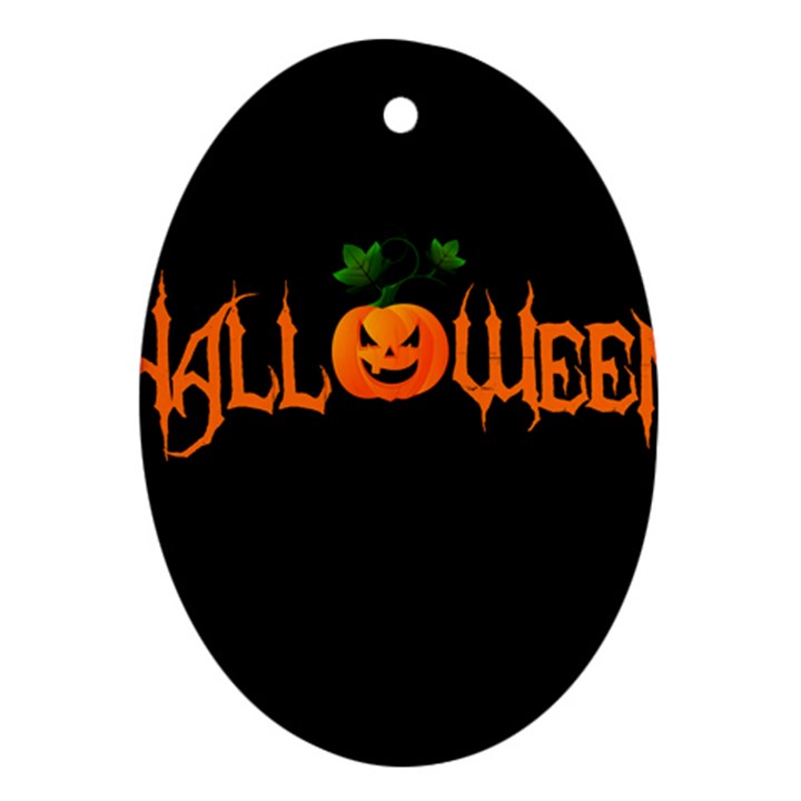 Halloween Oval Ornament (Two Sides)