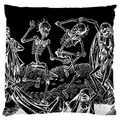 Skeletons - Halloween Large Cushion Case (two Sides)