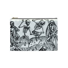 Skeletons - Halloween Cosmetic Bag (medium)  by Valentinaart