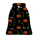 Pumpkins - Halloween pattern Bell Ornament (Two Sides) Back