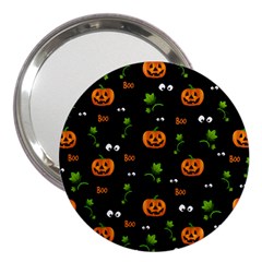 Pumpkins - Halloween Pattern 3  Handbag Mirrors by Valentinaart