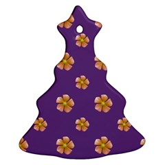 Ditsy Floral Pattern Design Christmas Tree Ornament (two Sides) by dflcprints