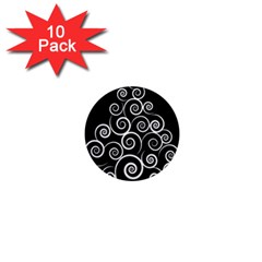 Abstract Spiral Christmas Tree 1  Mini Magnet (10 pack) 