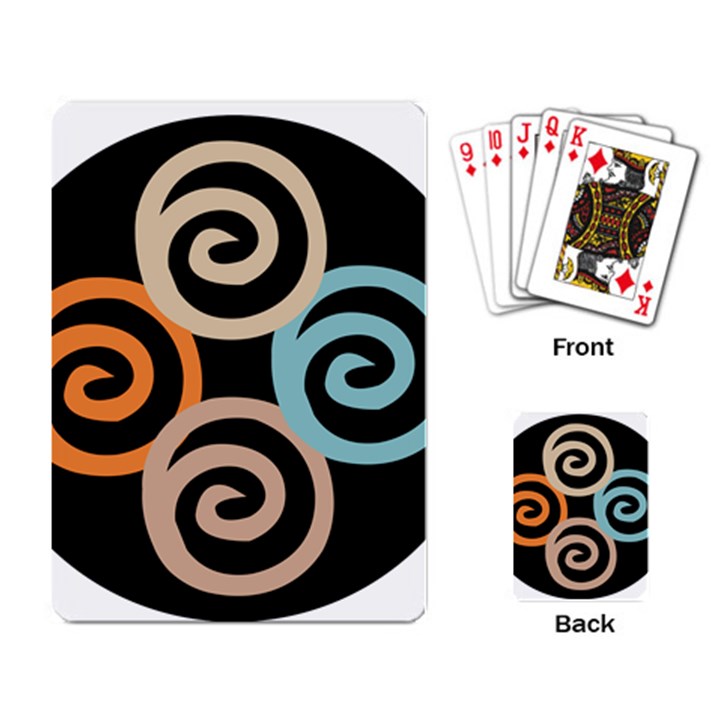 Abroad Spines Circle Playing Card