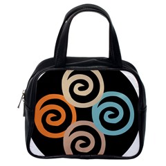 Abroad Spines Circle Classic Handbags (one Side)