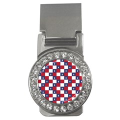 American Flag Star White Red Blue Money Clips (cz)  by Mariart