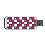 American Flag Star White Red Blue Portable USB Flash (Two Sides) Front