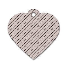 Batik Java Culture Traditional Dog Tag Heart (one Side) by Mariart