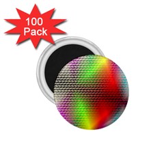 Abstract Rainbow Pattern Colorful Stars Space 1 75  Magnets (100 Pack) 