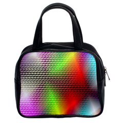 Abstract Rainbow Pattern Colorful Stars Space Classic Handbags (2 Sides)