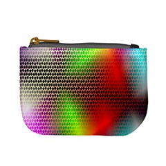 Abstract Rainbow Pattern Colorful Stars Space Mini Coin Purses