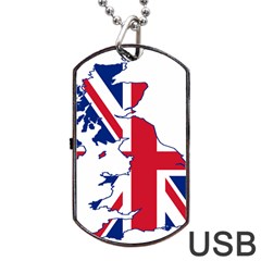 Britain Flag England Nations Dog Tag USB Flash (Two Sides)