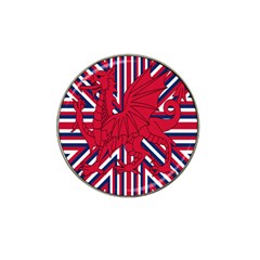 Alternatively Mega British America Red Dragon Hat Clip Ball Marker