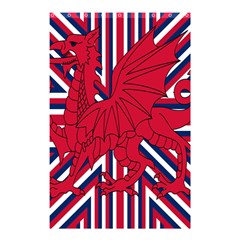 Alternatively Mega British America Red Dragon Shower Curtain 48  X 72  (small) 