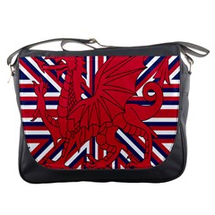 Alternatively Mega British America Red Dragon Messenger Bags by Mariart