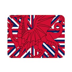 Alternatively Mega British America Red Dragon Double Sided Flano Blanket (mini) 