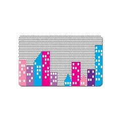 Building Polka City Rainbow Magnet (name Card)