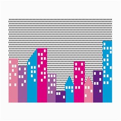 Building Polka City Rainbow Small Glasses Cloth (2-side)