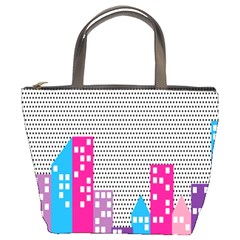 Building Polka City Rainbow Bucket Bags by Mariart