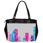 Building Polka City Rainbow Office Handbags (2 Sides)  Back