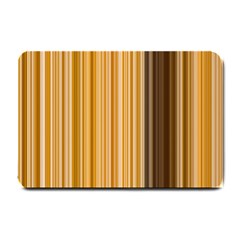 Brown Verticals Lines Stripes Colorful Small Doormat 