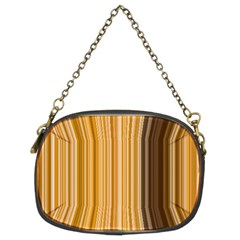 Brown Verticals Lines Stripes Colorful Chain Purses (two Sides) 