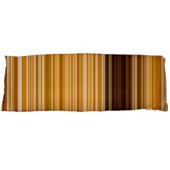 Brown Verticals Lines Stripes Colorful Body Pillow Case (dakimakura) by Mariart