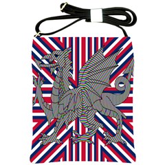 Alternatively Mega British America Dragon Illustration Shoulder Sling Bags by Mariart