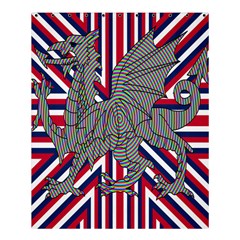 Alternatively Mega British America Dragon Illustration Shower Curtain 60  X 72  (medium) 