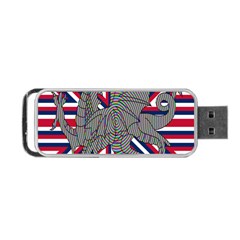 Alternatively Mega British America Dragon Illustration Portable Usb Flash (one Side) by Mariart