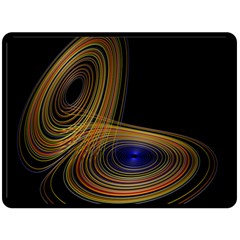 Wondrous Trajectorie Illustrated Line Light Black Double Sided Fleece Blanket (large)  by Mariart