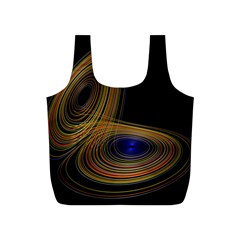 Wondrous Trajectorie Illustrated Line Light Black Full Print Recycle Bags (s)  by Mariart