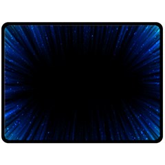 Colorful Light Ray Border Animation Loop Blue Motion Background Space Fleece Blanket (large) 