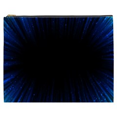 Colorful Light Ray Border Animation Loop Blue Motion Background Space Cosmetic Bag (xxxl)  by Mariart